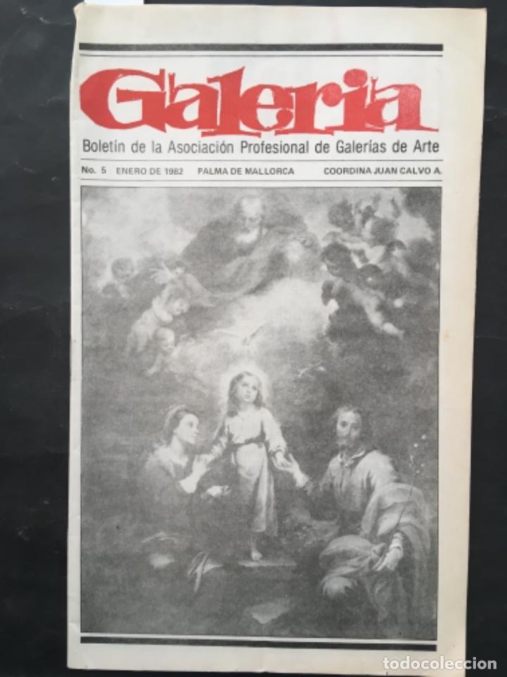 Coleccionismo de Revistas y Peri&oacute;dicos: REVISTA GALERIA, ASOCIACION PROFESIONAL GALERIAS DE ARTE PALMA DE MALLORCA, NUMERO 5, 1982