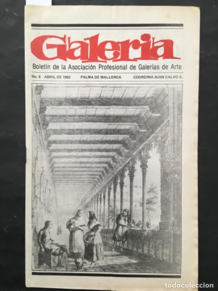 Coleccionismo de Revistas y Peri&oacute;dicos: REVISTA GALERIA, ASOCIACION PROFESIONAL GALERIAS DE ARTE PALMA DE MALLORCA, NUMERO 8, 1982