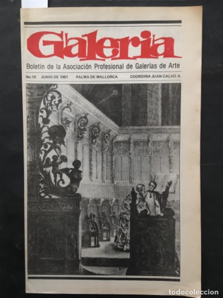Coleccionismo de Revistas y Peri&oacute;dicos: REVISTA GALERIA, ASOCIACION PROFESIONAL GALERIAS DE ARTE PALMA DE MALLORCA, NUMERO 10, 1982