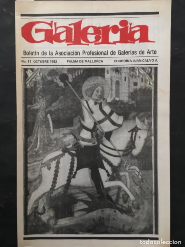 Coleccionismo de Revistas y Peri&oacute;dicos: REVISTA GALERIA, ASOCIACION PROFESIONAL GALERIAS DE ARTE PALMA DE MALLORCA, NUMERO 11, 1982