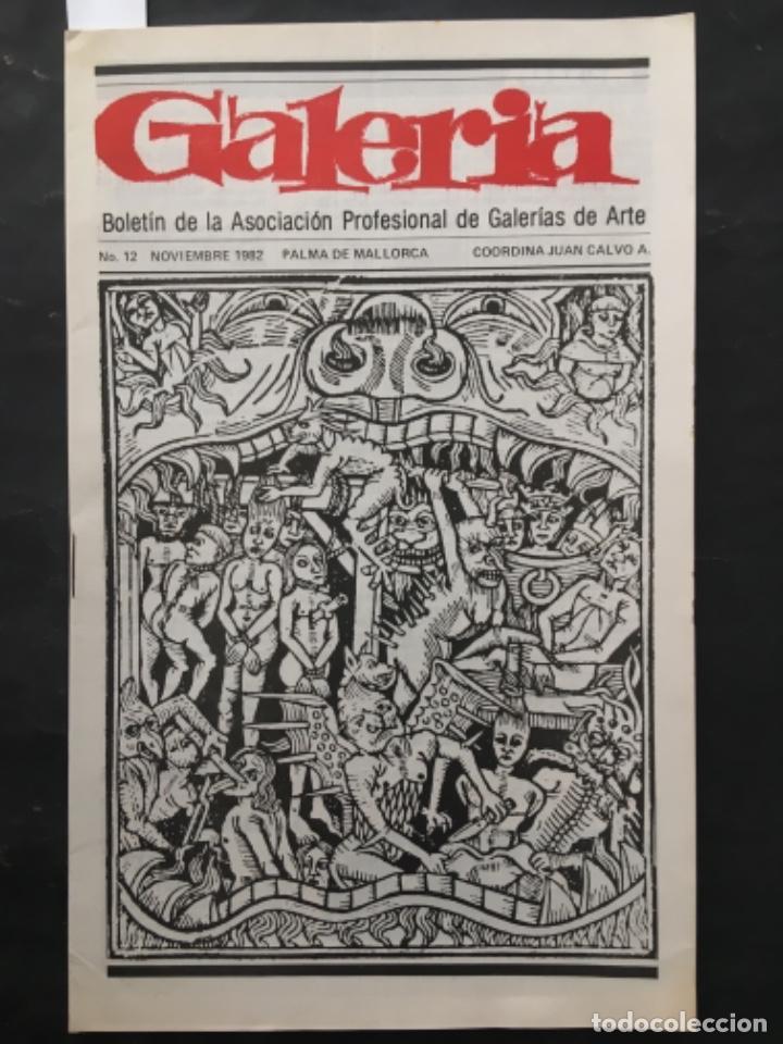 Coleccionismo de Revistas y Peri&oacute;dicos: REVISTA GALERIA, ASOCIACION PROFESIONAL GALERIAS DE ARTE PALMA DE MALLORCA, NUMERO 12, 1982