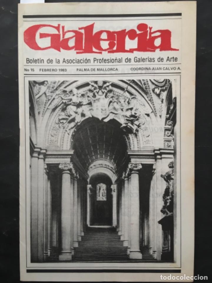 Coleccionismo de Revistas y Peri&oacute;dicos: REVISTA GALERIA, ASOCIACION PROFESIONAL GALERIAS DE ARTE PALMA DE MALLORCA, NUMERO 15, 1983