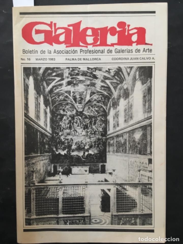 Coleccionismo de Revistas y Peri&oacute;dicos: REVISTA GALERIA, ASOCIACION PROFESIONAL GALERIAS DE ARTE PALMA DE MALLORCA, NUMERO 16, 1983