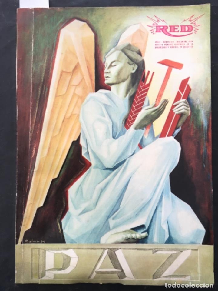 Sammeln von Zeitschriften und Zeitungen: REVISTA MENSUAL ILUSTRADA RED, ORGANIZACION SINDICAL BALEARES, NUMERO 24, 1964