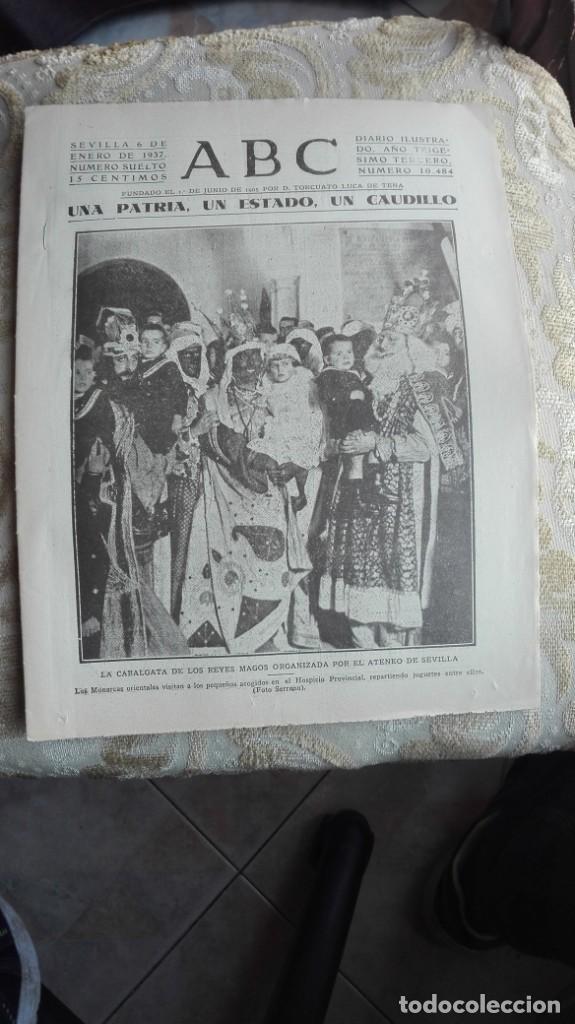 Coleccionismo de Revistas y Peri&oacute;dicos: ABC SEVILLA 6 de enero de 1937 n&uacute;mero 10484