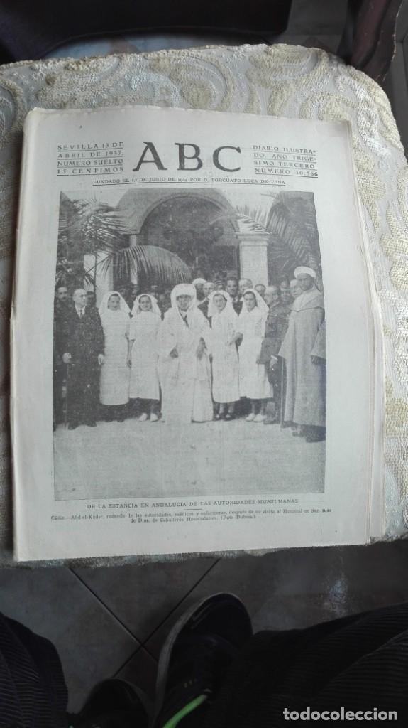 Coleccionismo de Revistas y Peri&oacute;dicos: ABC SEVILLA 13 de abril de 1937 n&uacute;mero 10566