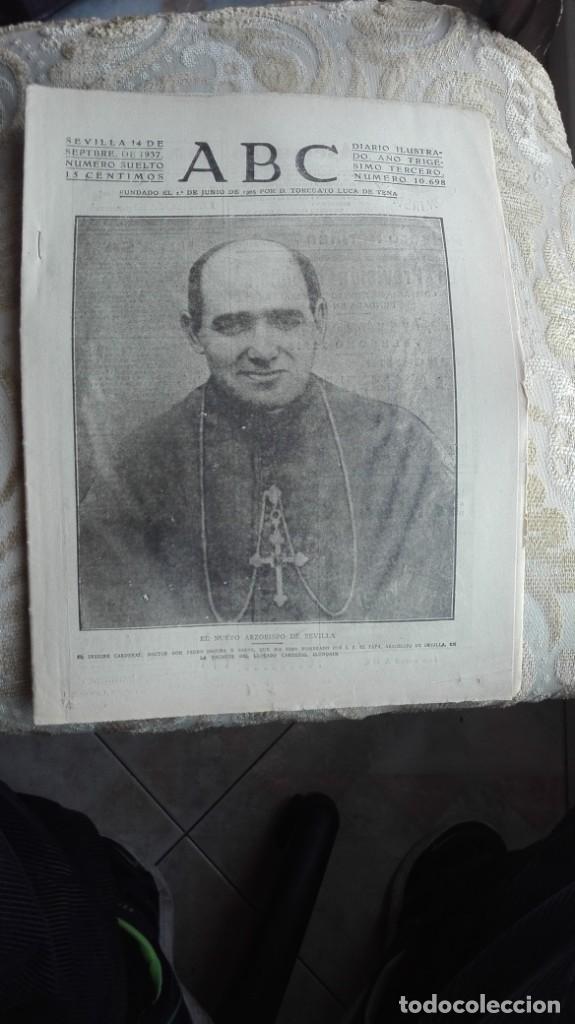 Coleccionismo de Revistas y Peri&oacute;dicos: ABC SEVILLA 14 de septiembre de 1937 n&uacute;mero 10698