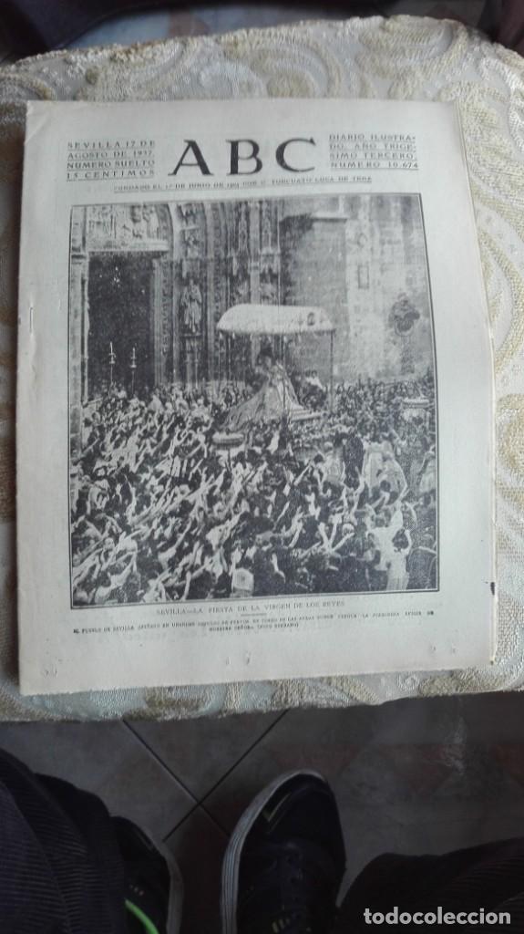Coleccionismo de Revistas y Peri&oacute;dicos: ABC SEVILLA 17 de agosto de 1937 n&uacute;mero 10674