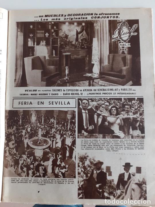 Coleccionismo de Revistas y Peri&oacute;dicos: MEL FERRER LA CONDESA DE QUINTANILLA EN LA FERIA DE SEVILLA MARQUESES DE VILLAVERDE CARMEN FRANCO