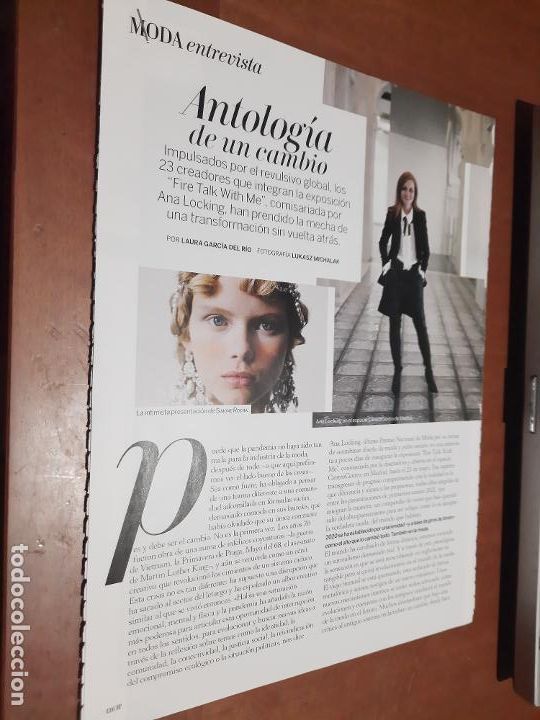 Coleccionismo de Revistas y Peri&oacute;dicos: FIRE TALK WITH ME. ANA LOCKING. MODA. 6 P&Aacute;GINAS. ARTICULO EXTRAIDO DE UNA REVISTA. BUEN ESTADO.