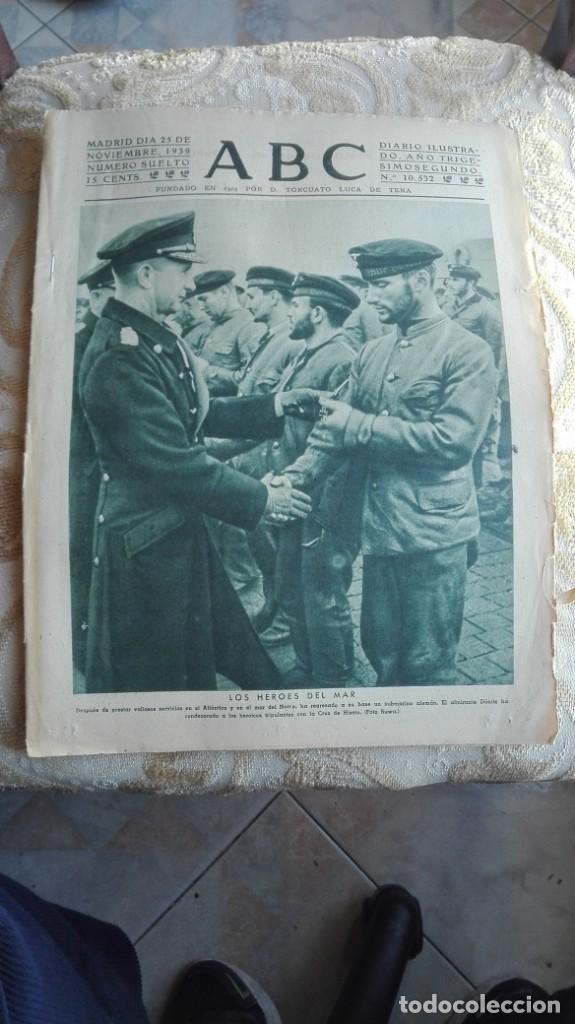 Coleccionismo de Revistas y Peri&oacute;dicos: ABC MADRID 25 de noviembre de 1939 n&uacute;mero 10532