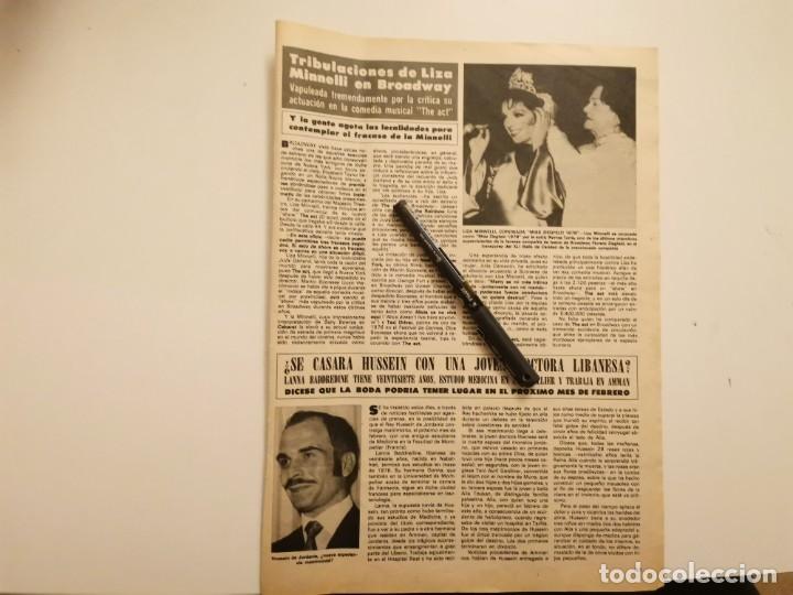 Coleccionismo de revistas y peri&oacute;dicos: LIZA MINNELLI, HUSSEIN REVERSO GRUPO LOS AMAYA, DANIEL VEL&Aacute;ZQUEZ, LOS PANCHOS RECORTE REVISTA 1977