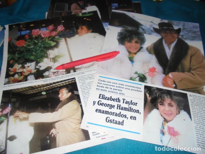 Sammeln von Zeitschriften und Zeitungen: RECORTE : LIZ TAYLOR Y GEORGE HAMILTON, ENAMORADOS EN GSTAAD. SEMANA, ENERO 1987(#)