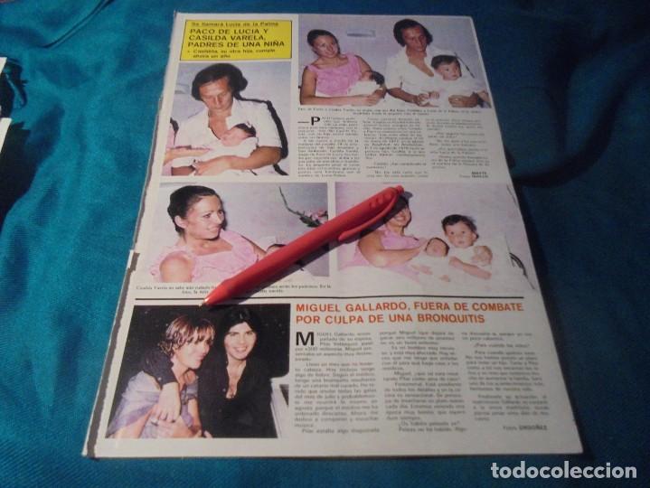 Coleccionismo de revistas y peri&oacute;dicos: RECORTE : PACO DE LUCIA, PADRE DE UNA NI&Ntilde;A. SEMANA, AGTO 1979(#)