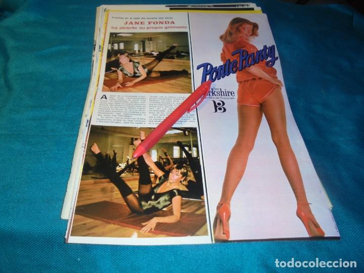 Collectionnisme de Revues et Journaux: RECORTE : JANE FONDA, ABRE GIMNASIO. PANTY BERKSHIRE. SEMANA, OCTBRE 1979(#)
