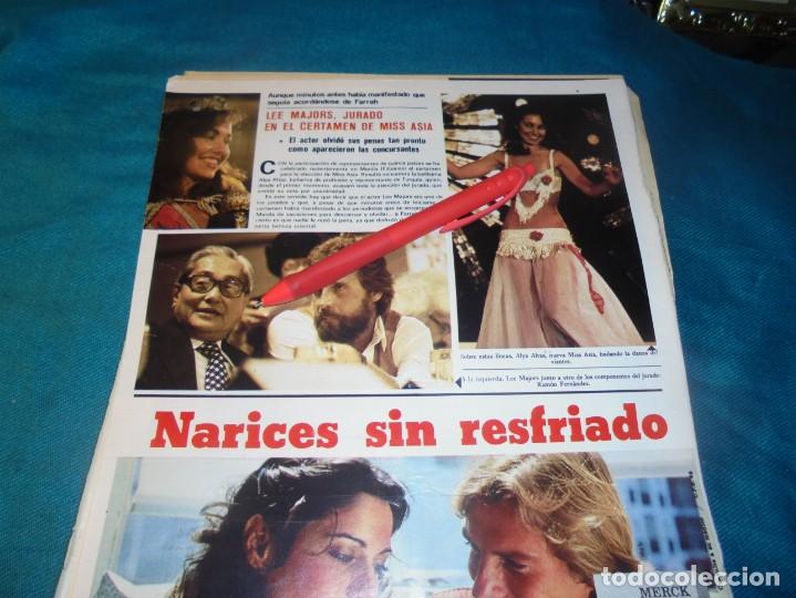 Collectionnisme de Revues et Journaux: RECORTE : LEE MAJORS, JURADO EN CERTAMEN MISS ASIA, ALYA ALTAS. SEMANA, OCTBRE 1979(#)