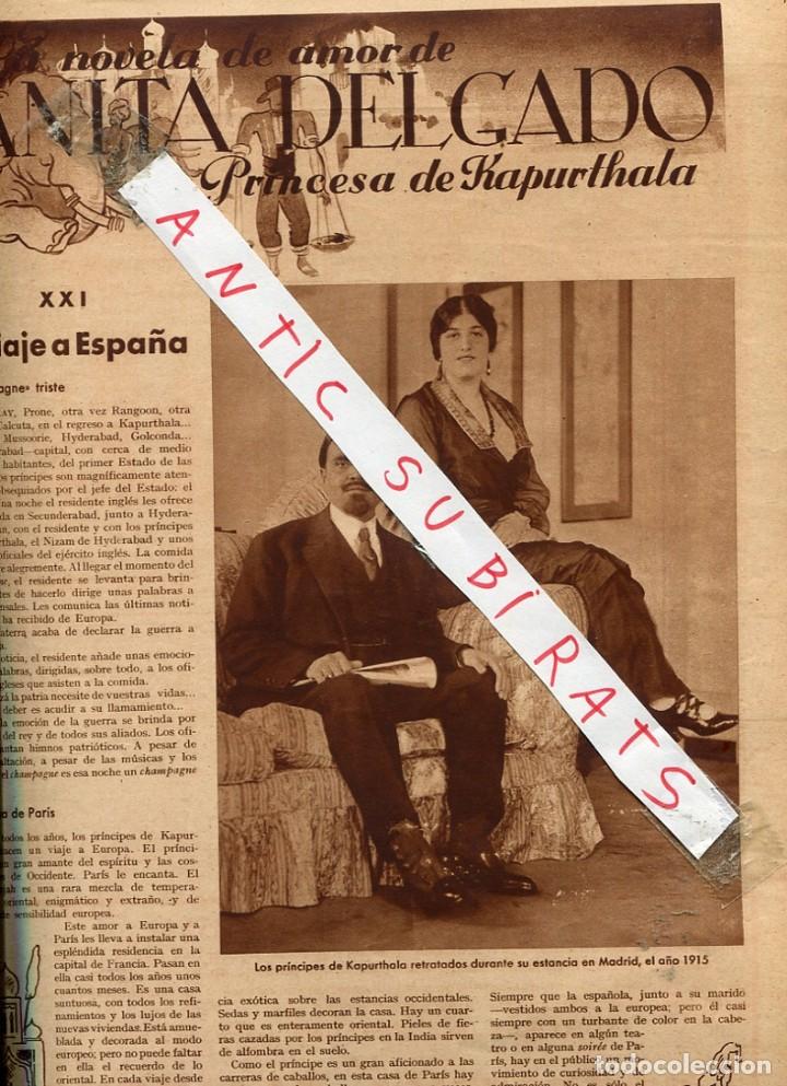 Collection Magazines and Newspapers: REVISTA A&Ntilde;O 1936 ANITA DELGADO KAPURTHALA CINE ESPA&Ntilde;OL ESTUDIOS DE ARANJUEZ PAHISSA ANTONIO VALERO