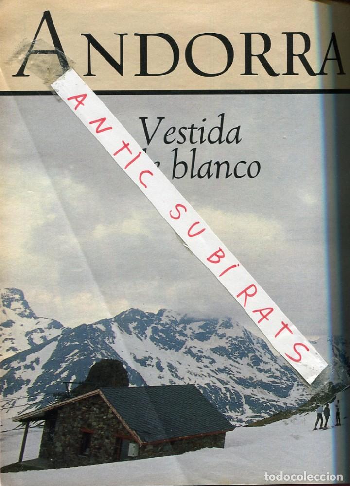 Coleccionismo de revistas y peri&oacute;dicos: REVISTA DOMINICAL A&Ntilde;O 1998 EXCELENTE REPORTAJE SOBRE LA NIEVE EL ESQUI EN ANDORRA MODA ANDORRANA