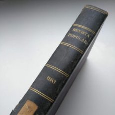 Coleccionismo de Revistas y Periódicos: REVISTA POPULAR 1883 - AÑO COMPLETO, 52 NÚMEROS