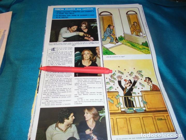 Coleccionismo de revistas y peri&oacute;dicos: RECORTE : CONCHA VELASCO, MUY CAMBIADA. SEMANA, NVMBRE 1977(#)