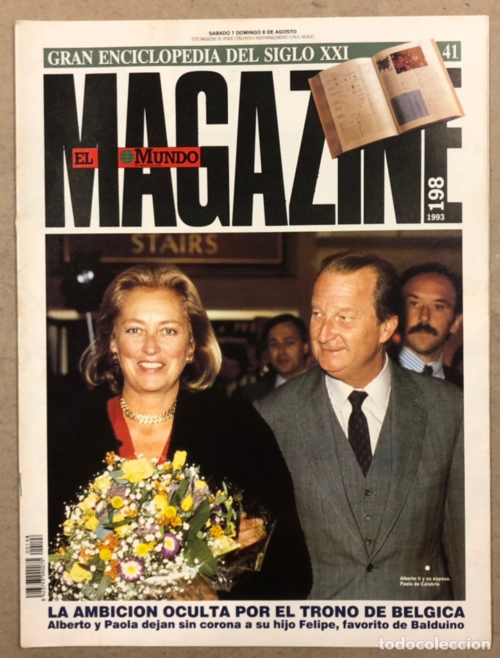 Collection Magazines and Newspapers: MAGAZINE EL MUNDO N&deg; 198 (1993). TRONO B&Eacute;LGICA, MANUEL ESTIARTE, BARCELONA DRAGONS, JORGE PARDO