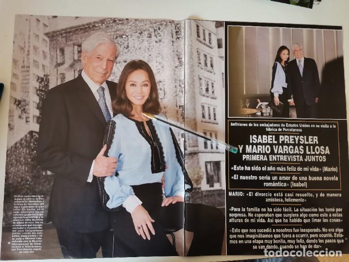 Coleccionismo de Revistas y Peri&oacute;dicos: ISABEL PREYSLER Y MARIO VARGAS LLOSA ENTREVISTA JUNTOS RECORTE REVISTA 8 P&Aacute;GINAS A&Ntilde;O 2016