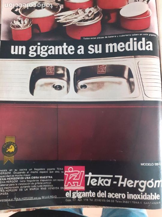 Collezionismo di Riviste e Giornali: anuncio cocinas encimeras lavaderos fregadero teka