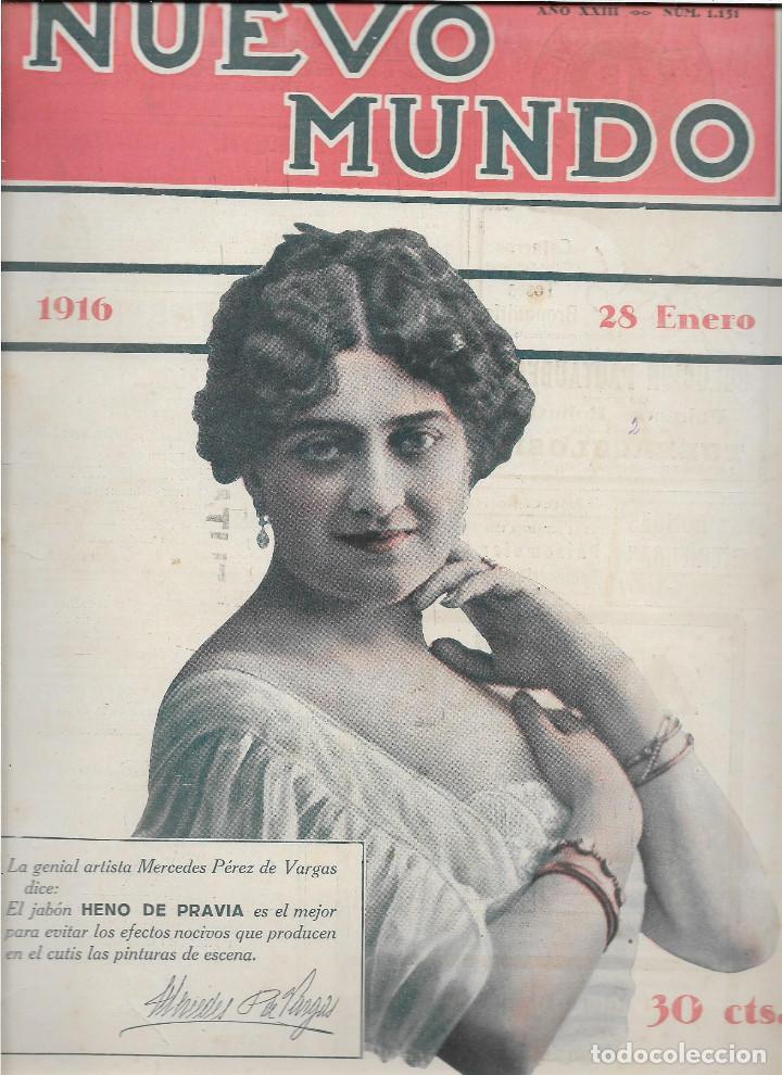 Coleccionismo de Revistas y Peri&oacute;dicos: REVISTA - NUEVO MUNDO-- FECHA, 28 ENERO 1916., VER FOTOS