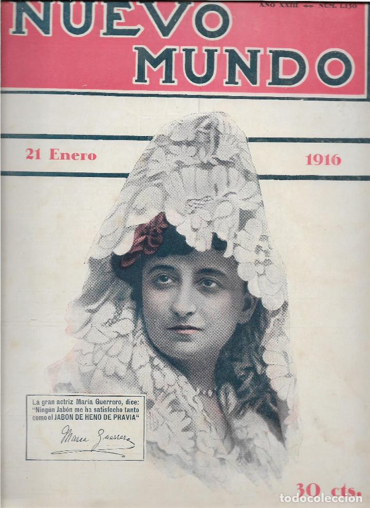 Coleccionismo de Revistas y Peri&oacute;dicos: REVISTA - NUEVO MUNDO-- FECHA, 21 ENERO 1916., VER FOTOS