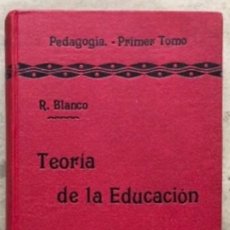 Coleccionismo de Revistas y Periódicos: TEORÍA DE LA EDUCACIÓN POR RUFINO BLANCO Y SÁNCHEZ. PEDAGOGÍA (PRIMER TOMO).REVISTA DE ARCHIVOS 1912. Lote 146117054