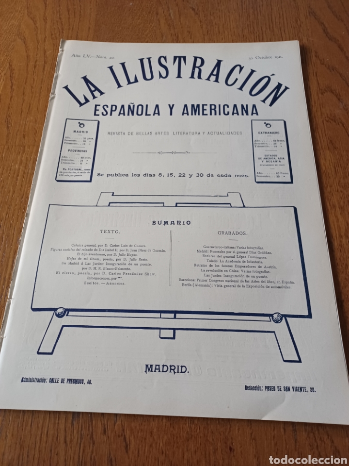 Coleccionismo de Revistas y Peri&oacute;dicos: REVISTA 1911. JURA EN ACADEMIA DE INFANTER&Iacute;A DE TOLEDO- INAUGURACI&Oacute;N DE UN PUENTE EN PINOFRANQUEADO