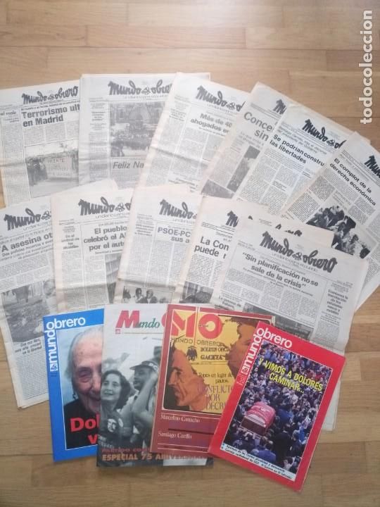 Collezionismo di Riviste e Giornali: Lote publicaciones transici&oacute;n comunistas mundo obrero