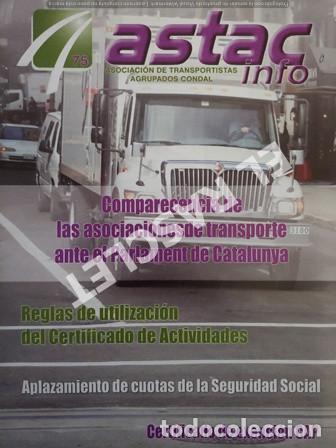 Collection Magazines and Newspapers: ANTIGUA REVISTA - ASTAC - INFO - ASOCIACI&Oacute;N DE TRANSPORTISTAS AGRUPADOS CONDAL