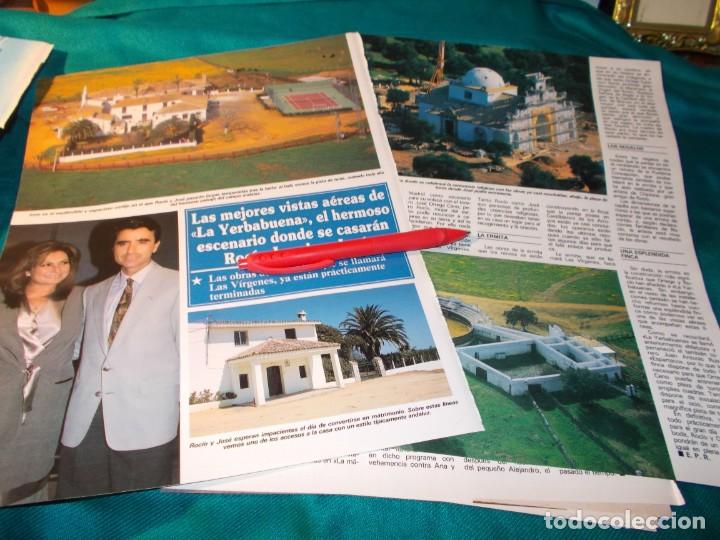 Coleccionismo de Revistas y Peri&oacute;dicos: RECORTE : ROCIO JURADO, SE CASA EN LA FINCA LA YERBABUENA. SEMANA, FBRO 1995(#)