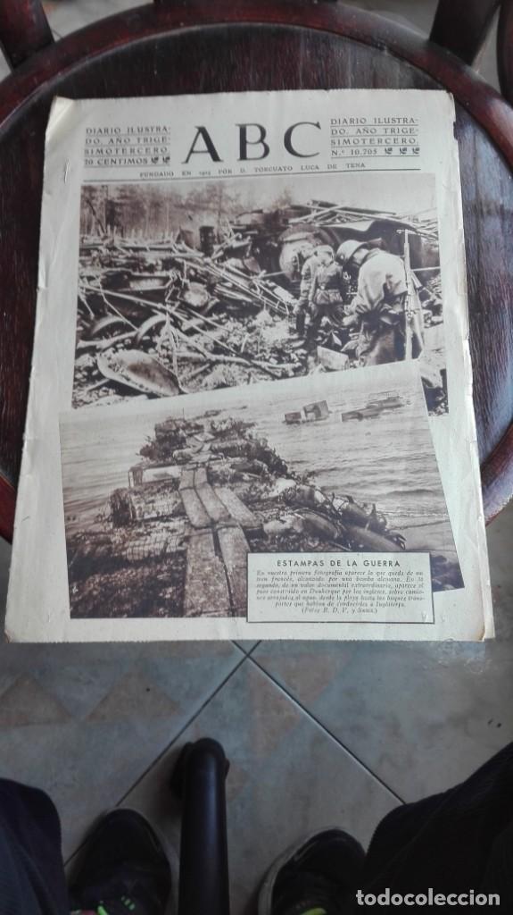 Coleccionismo de Revistas y Peri&oacute;dicos: ABC Madrid d&iacute;a 16 de junio de 1940 n&uacute;mero 10705