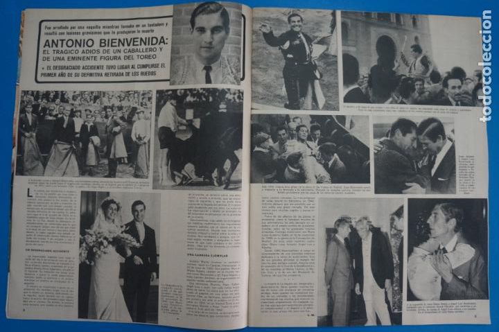Coleccionismo de Revistas y Peri&oacute;dicos: RECORTE CLIPPING DE ANTONIO BIENVENIDA TORERO REVISTA SEMANA N&ordm; 1861 PAG. 8 Y 9 L32