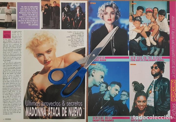 Coleccionismo de Revistas y Peri&oacute;dicos: Reportaje Madonna. Revista Popcorn.