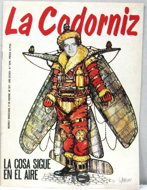 Coleccionismo de Revistas y Peri&oacute;dicos: LA CODORNIZ - N&ordm; 1844 - NOVIEMBRE 1977 - REVISTA
