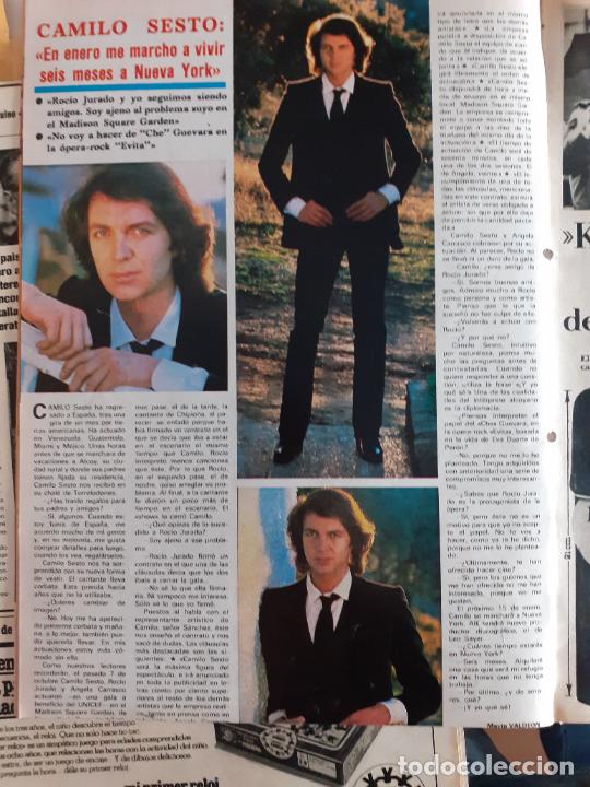 Coleccionismo de revistas y peri&oacute;dicos: camilo sesto