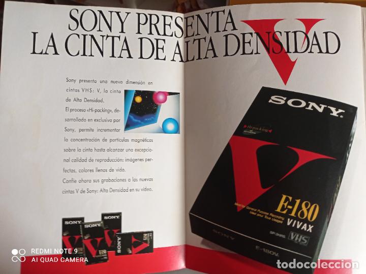 Coleccionismo de revistas y peri&oacute;dicos: anuncio vhs v de sony