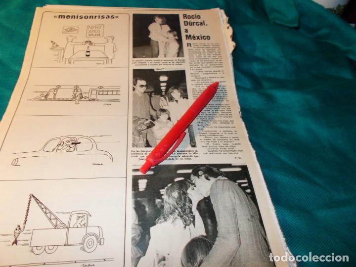 Coleccionismo de Revistas y Peri&oacute;dicos: RECORTE : ROCIO DURCAL A MEXICO. SEMANA, NVMBRE 1980(#)