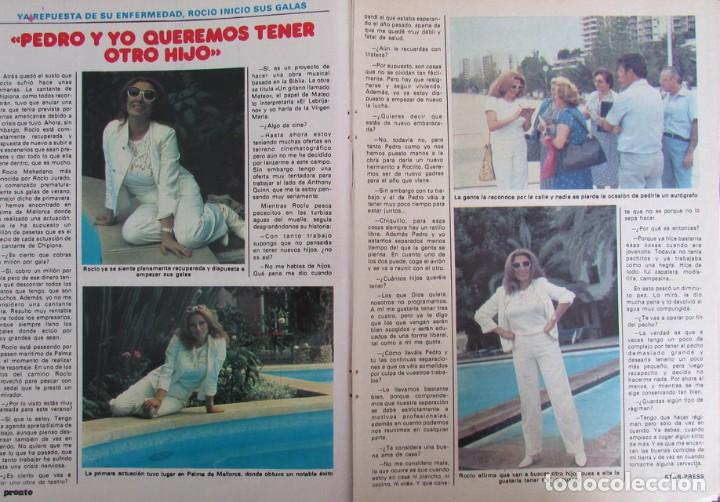 Coleccionismo de Revistas y Peri&oacute;dicos: RECORTE REVISTA PRONTO N.&ordm; 518 1982 ROC&Iacute;O JURADO
