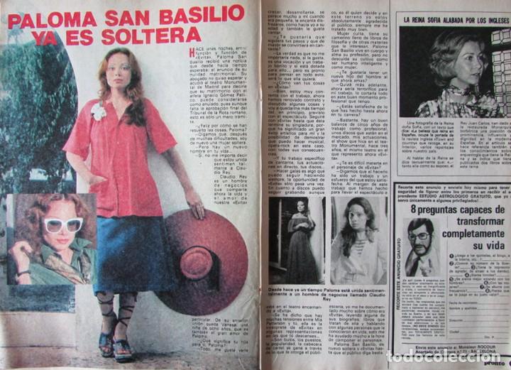 Coleccionismo de Revistas y Peri&oacute;dicos: RECORTE REVISTA PRONTO N.&ordm; 468 1981 PALOMA SAN BASILIO