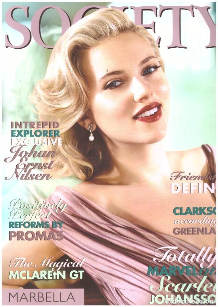 Coleccionismo de Revistas y Peri&oacute;dicos: REVISTA SOCIETY: SCARLETT JOHANSSON / MEGHAN MARKLE / PRINCIPE HARRY / THE WHO