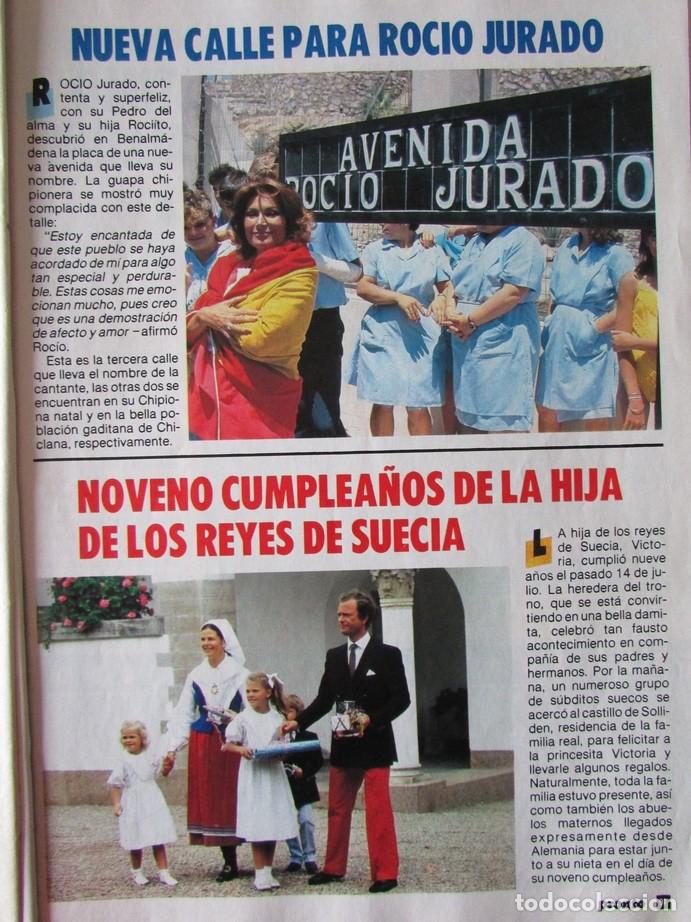 Coleccionismo de Revistas y Peri&oacute;dicos: RECORTE REVISTA PRONTO N.&ordm; 743 1986 ROC&Iacute;O JURADO