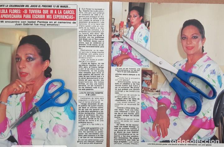 Coleccionismo de revistas y peri&oacute;dicos: Reportaje Lola Flores. Revista D&iacute;ez Minutos 10/01/89