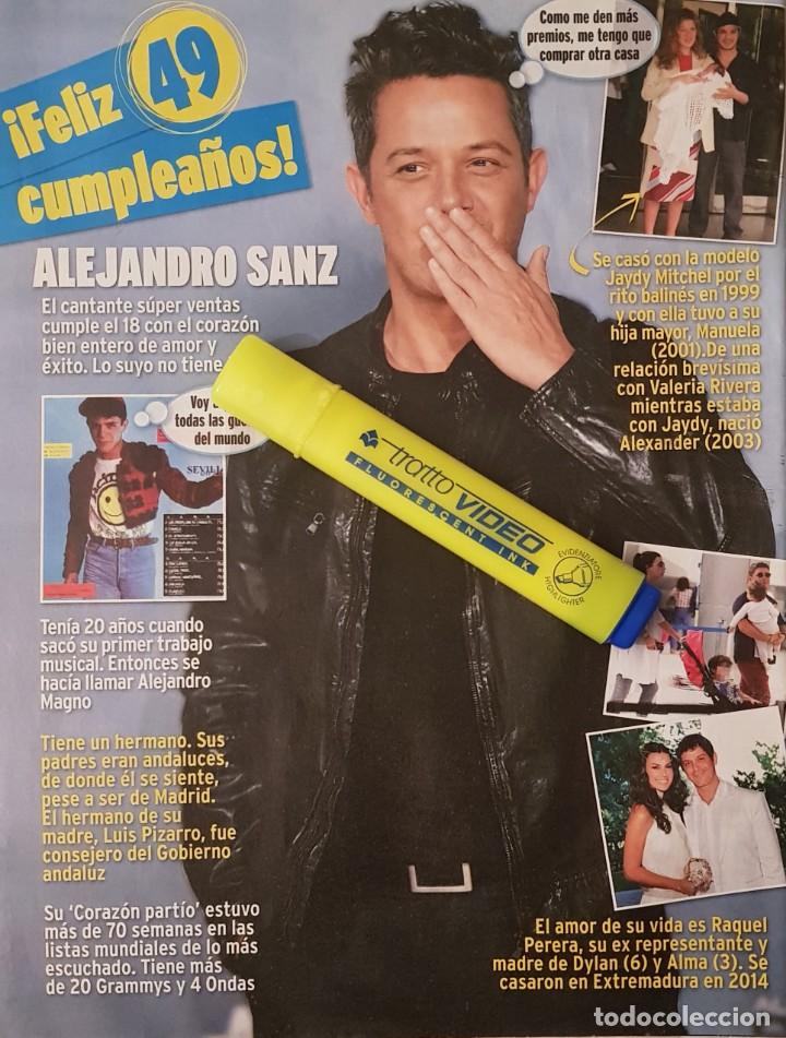 Coleccionismo de Revistas y Peri&oacute;dicos: Reportaje Alejandro Sanz. Revista QMD! 23/12/2017