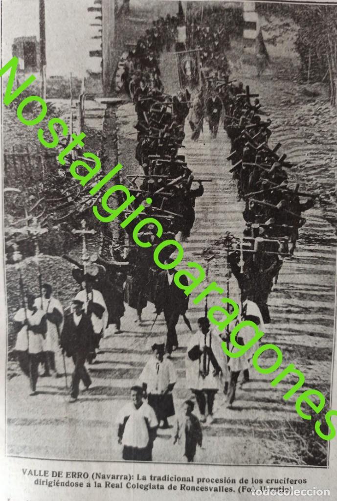 Collection Magazines and Newspapers: Valle de Erro Navarra procesi&oacute;n cruc&iacute;feros 1917 fotograf&iacute;a revista