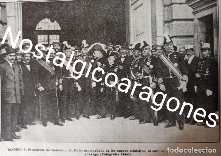 Colecionismo de Revistas e Jornais: Jura cargo presidente Gobierno Dato 1917 fotograf&iacute;a revista