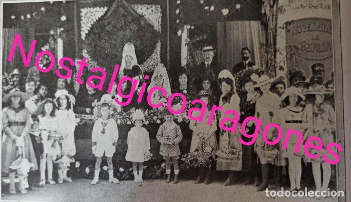 Coleccionismo de revistas y peri&oacute;dicos: Zaragoza Fiesta de la Flor calle Alfonso 1917 fotograf&iacute;a revista